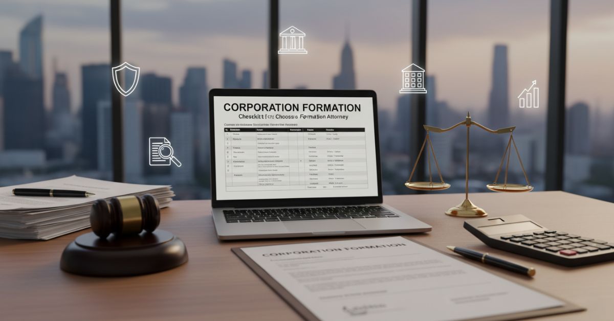 How to Choose the Right Corporation Formation Attorney